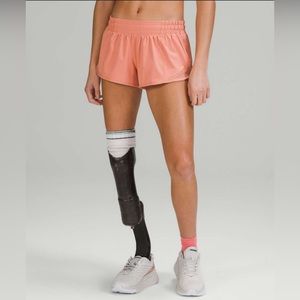 Lululemon 2.5 Pink Savannah Hotty Hot Shorts